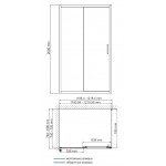 Душевой уголок WasserKRAFT Main 41S06 120х80х200 раздвижной прозрачный