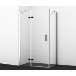 Душевой уголок WasserKRAFT Aller 10H06LBLACK 120х80х200 распашной левый черные петли