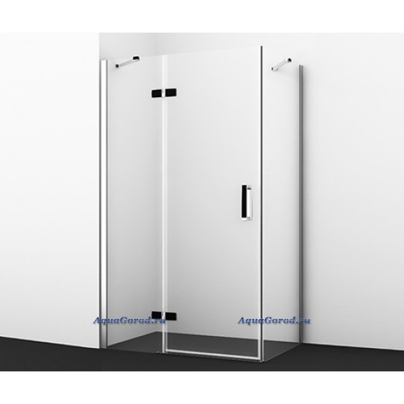Душевой уголок WasserKRAFT Aller 10H06LBLACK 120х80х200 распашной левый черные петли