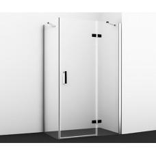 Душевой уголок WasserKRAFT Aller 10H06RBLACK 120х80х200 распашной правый черные петли