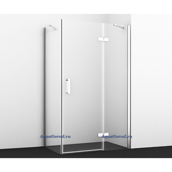 Душевой уголок WasserKRAFT Aller 10H06RWHITE 120х80х200 распашной правый белые петли
