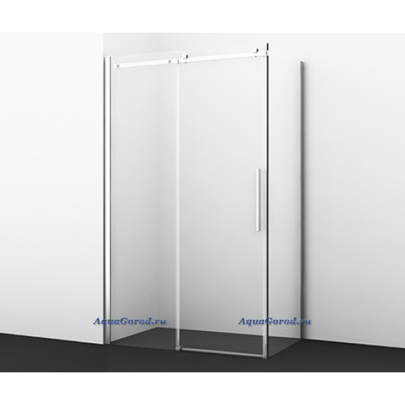 Душевой уголок WasserKRAFT Alme 15R33 130х90х200 раздвижной, прозрачное стекло, профиль хром