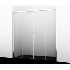 Душевая дверь WasserKRAFT Lippe 45S09 170х190 раздвижная прозрачное стекло профиль хром