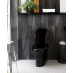 Унитаз-компакт Gustavsberg Estetic 8300 черный безободковый с сиденьем микролифт в комплекте