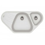 Мойка кухонная Franke AZG 661-E 3,5" гранит белый 96х50