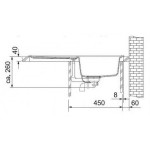 Мойка кухонная Franke EFG 614-78 3,5" гранит бежевый 78х47,5