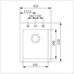 Мойка кухонная Franke MRG 610-42 3,5" гранит оникс 42,5х52