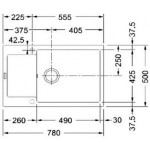 Мойка кухонная Franke MRG 611D 3,5" гранит бежевый 78х50