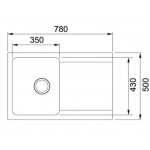 Мойка кухонная Franke OID 611-78 3,5" гранит полярный белый 78х50