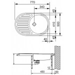 Мойка кухонная Franke PML 611 нержавеющая сталь 77х50