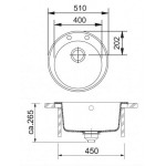 Мойка кухонная Franke ROG 610-41 3,5" гранит оникс 51