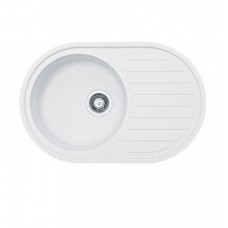Мойка кухонная Franke ROG 611 3,5" гранит белый 77х50