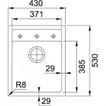 Мойка кухонная Franke SID 610-40 3,5" гранит полярный белый 43х53