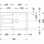 Мойка кухонная Franke SID 611-78 3,5" гранит полярный белый 78х50