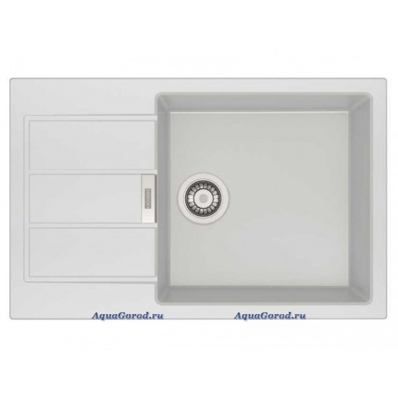 Мойка кухонная Franke SID 611-78/45 3,5" гранит полярный белый 78х50