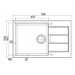 Мойка кухонная Franke SID 611-78/45 3,5" гранит кофе 78х50