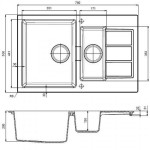 Мойка кухонная Franke SID 651-78 3,5" гранит полярный белый 78х50