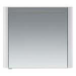 Зеркало-шкаф AmPm Sensation с подсветкой 80 см левый белый глянец