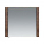 Зеркало-шкаф AmPm Sensation с подсветкой 80 см правый орех текстурированный