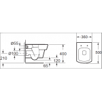 Унитаз подвесной BelBagno Mattino BB1060CH