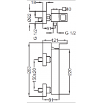 Смеситель Cezares Molveno для душа без гарнитура MOLVENO-DM-01-Cr