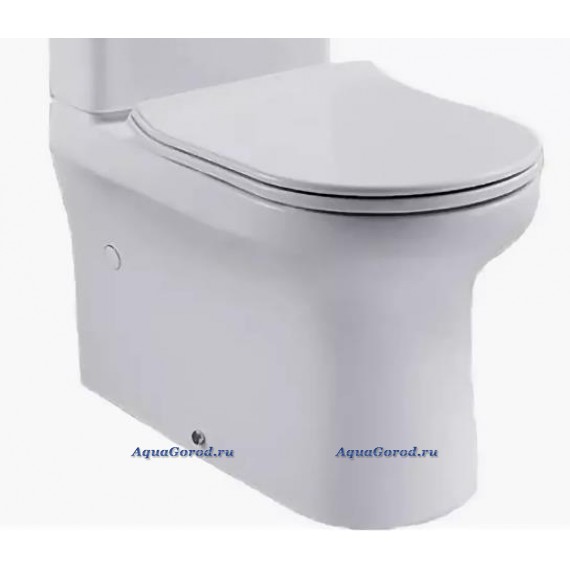 Унитаз BelBagno Vella-R безободковый с горизонтальным выпуском P-Trape BB620CPR