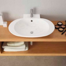 Раковина накладная BelBagno чаша керамическая овальная 60х48 BB3060KL