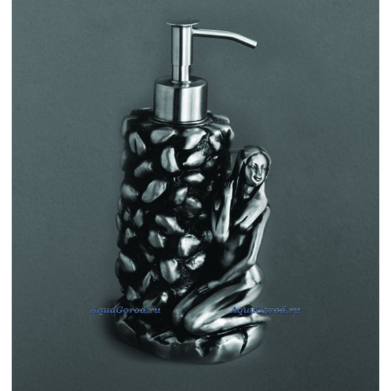 Дозатор для жидкого мыла Art&Max Juno настольный серебро AM-B-0071A-T