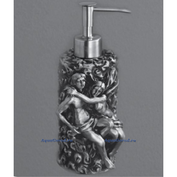 Дозатор для жидкого мыла Art&Max Romantic настольный серебро AM-B-0081A-T