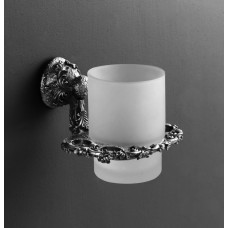 Стакан Art&Max Sculpture с держателем подвесной серебро AM-B-0684-T