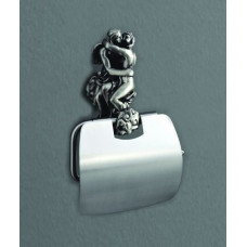 Держатель для туалетной бумаги Art&Max Romantic подвесной серебро AM-B-0819-T
