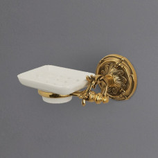 Мыльница Art&Max Barocco с держателем подвесная керамика-хром AM-1786-Cr
