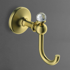 Крючок Art&Max Antic Crystal одинарный подвесной золото AM-E-2686BSJ-Do