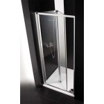 Душевая дверь в нишу Cezares ANIMA-W-BS-80-P-Cr складная рифленое стекло
