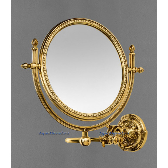 Зеркало Art&Max Barocco увеличительное двойное подвесное античное золото AM-2109-Do-Ant