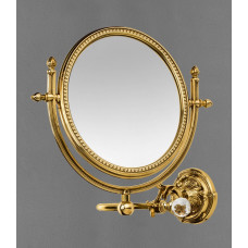 Зеркало Art&Max Barocco Crystal увеличительное двойное подвесное бронза AM-2109-Br-C