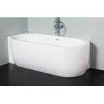 Ванна акриловая BelBagno пристенная овальная 170х75 см правая BB11-1700-R
