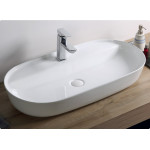 Раковина BelBagno BB1347 накладная овальная 82х41х14