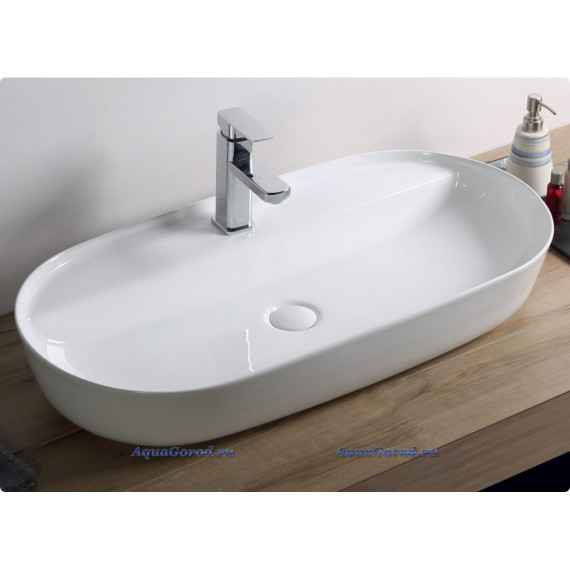 Раковина BelBagno BB1347 накладная овальная 82х41х14