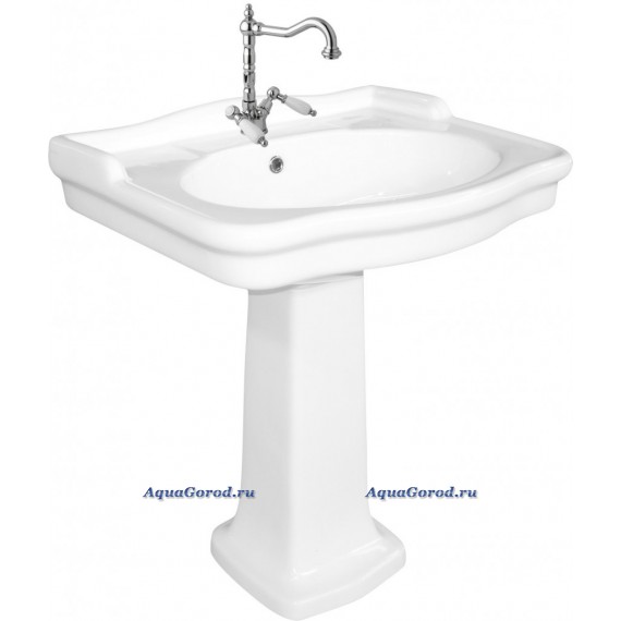 Раковина с пьедесталом BelBagno Boheme 70х58 BB115LP