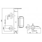 Смеситель Cezares Heaven для ванны и душа без душевого набора HEAVEN-VM-01-Cr