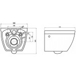 Унитаз подвесной BelBagno Centro-R безободковый BB509CH