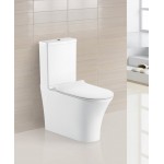 Унитаз-компакт BelBagno Deluca безободковый с горизонтальным выпуском P-Trape BB343CPRT