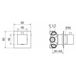 Переключатель встраиваемый Cezares Articoli Vari 5-х позиционный CZR-DEV5-01-Cr