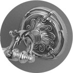 Дозатор для жидкого мыла Art&Max Barocco подвесной керамика-хром AM-1788-Cr
