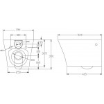 Унитаз подвесной BelBagno Flay-R безободковый BB506CH Унитаз подвесной BelBagno Flay-R безободковый BB506CH