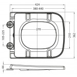 Унитаз подвесной BelBagno Alpina безободковый BB10100CHR