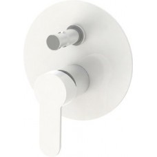 Смеситель Cezares Laconico на 2 источника белый глянец LACONICO-VDI-BLC