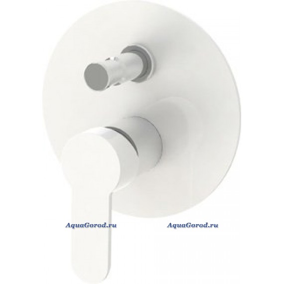 Смеситель Cezares Laconico на 2 источника белый глянец LACONICO-VDI-BLC