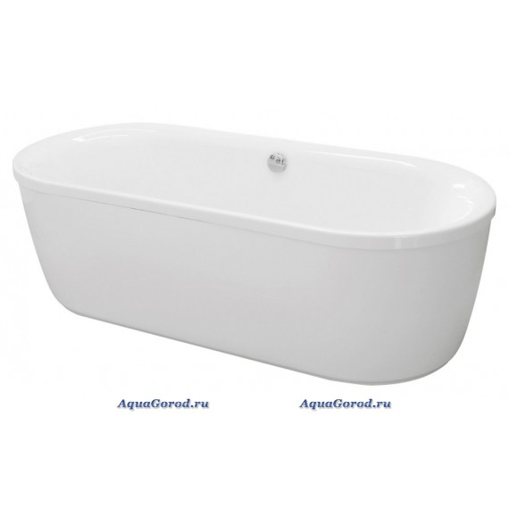 Ванна акриловая Cezares Metauro Central овальная отдельно стоящая 180x80 см METAURO-Central-180-80-40